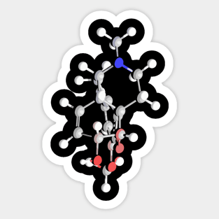 Codeine Molecule Sticker